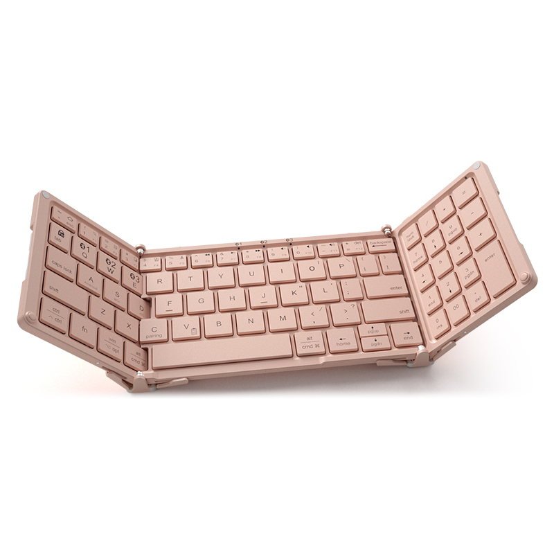 HB166 ultra-thin folding wireless three bluetooth keyboard