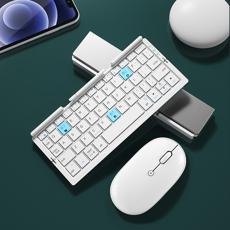 HB199 ultra-thin folding wireless three bluetooth keyboard